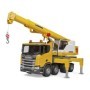 Bruder camion cu macara Scania Super 560R Liebherr cu lumini si sunete